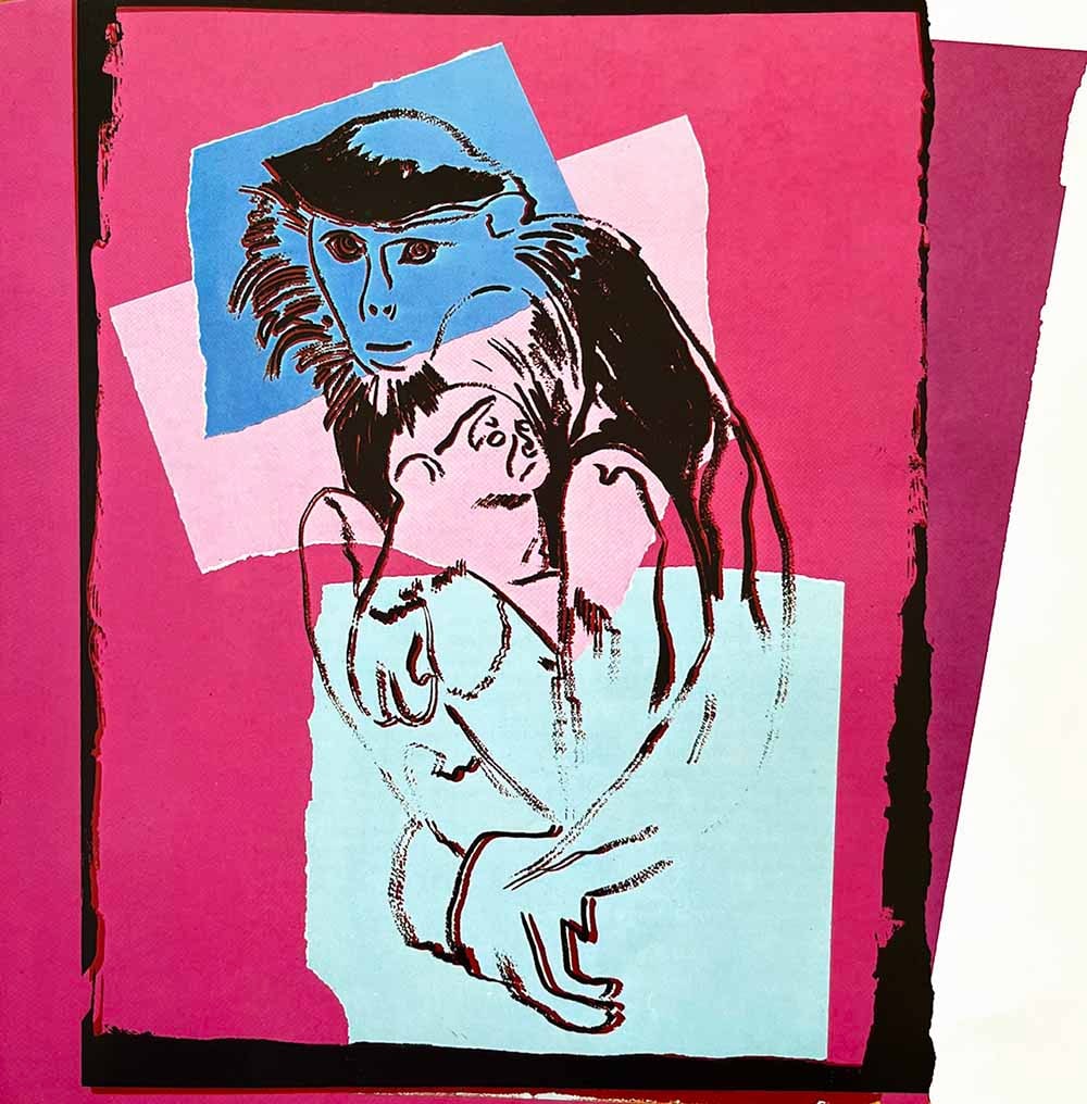 Andy Warhol Douc Langur-1 1986 Vanishing Animals: Title: Douc Langur 1 Artist: Andy Warhol Country: USA Medium: Offset print Marks: Not signed or numbered nor framed. Paper Size: 10.50 x 10.25 inch Printed: 1986 Offset by Sturtz Wutzburg, Germany