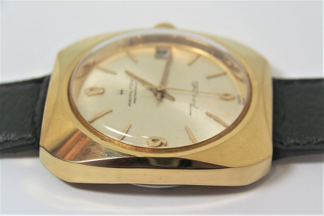 Gold HAMILTON MASTERPIECE Mens Thin-O-Matic Watch c.1970s Cal 629 Micro Rotor - 10