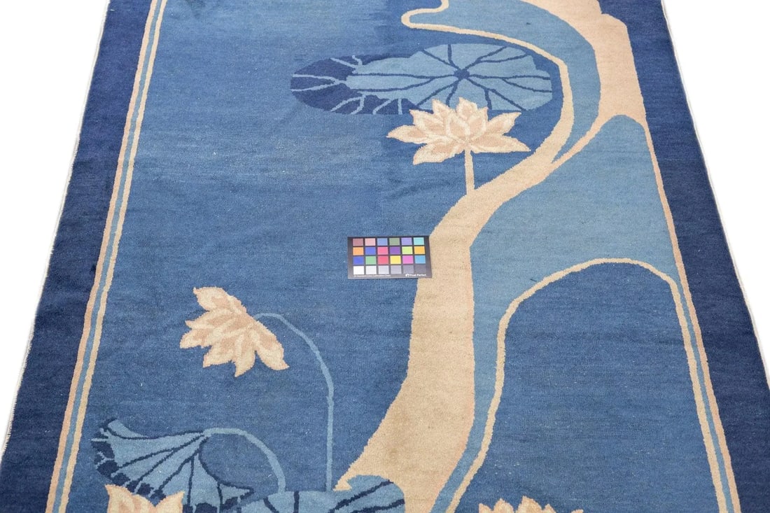 Late 18th Century Antique Chinese Peking Rug 4'2'' x 6'9'' - 11