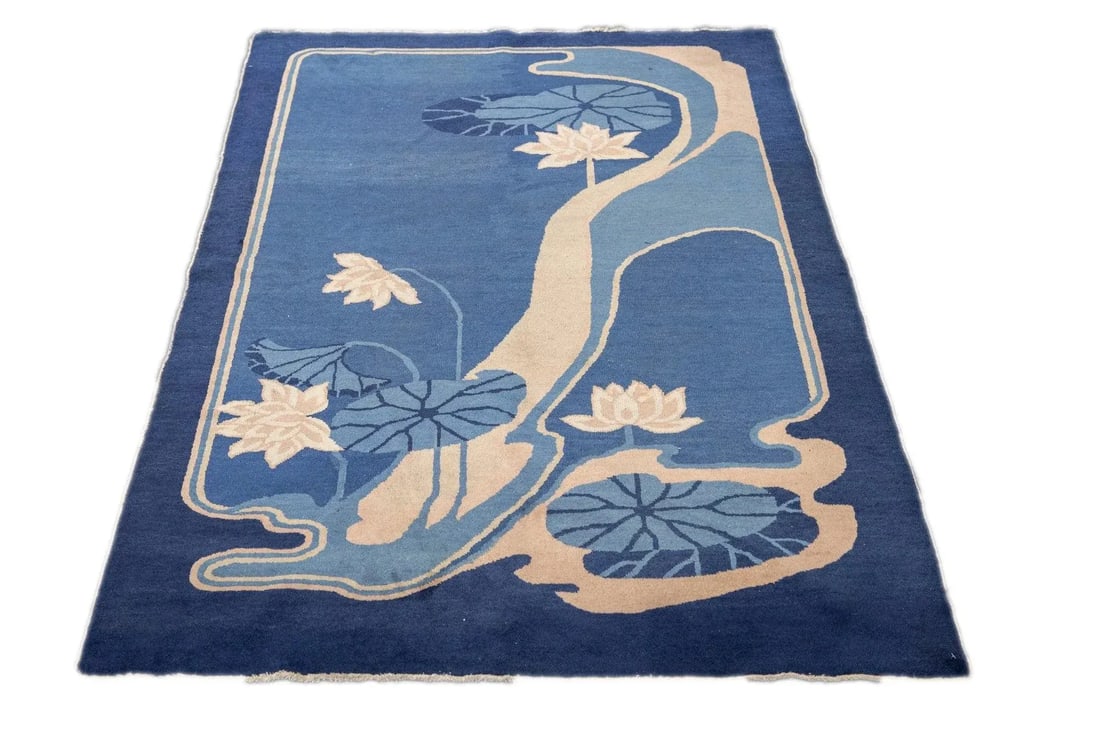Late 18th Century Antique Chinese Peking Rug 4'2'' x 6'9'' - 2