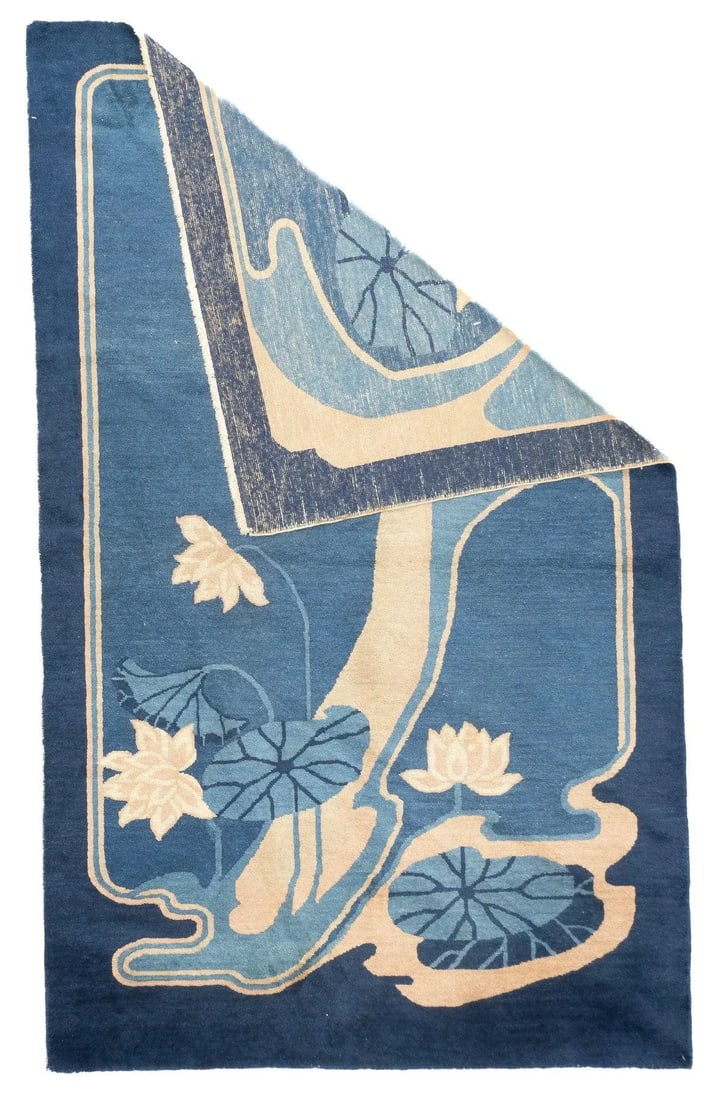 Late 18th Century Antique Chinese Peking Rug 4'2'' x 6'9'' - 5