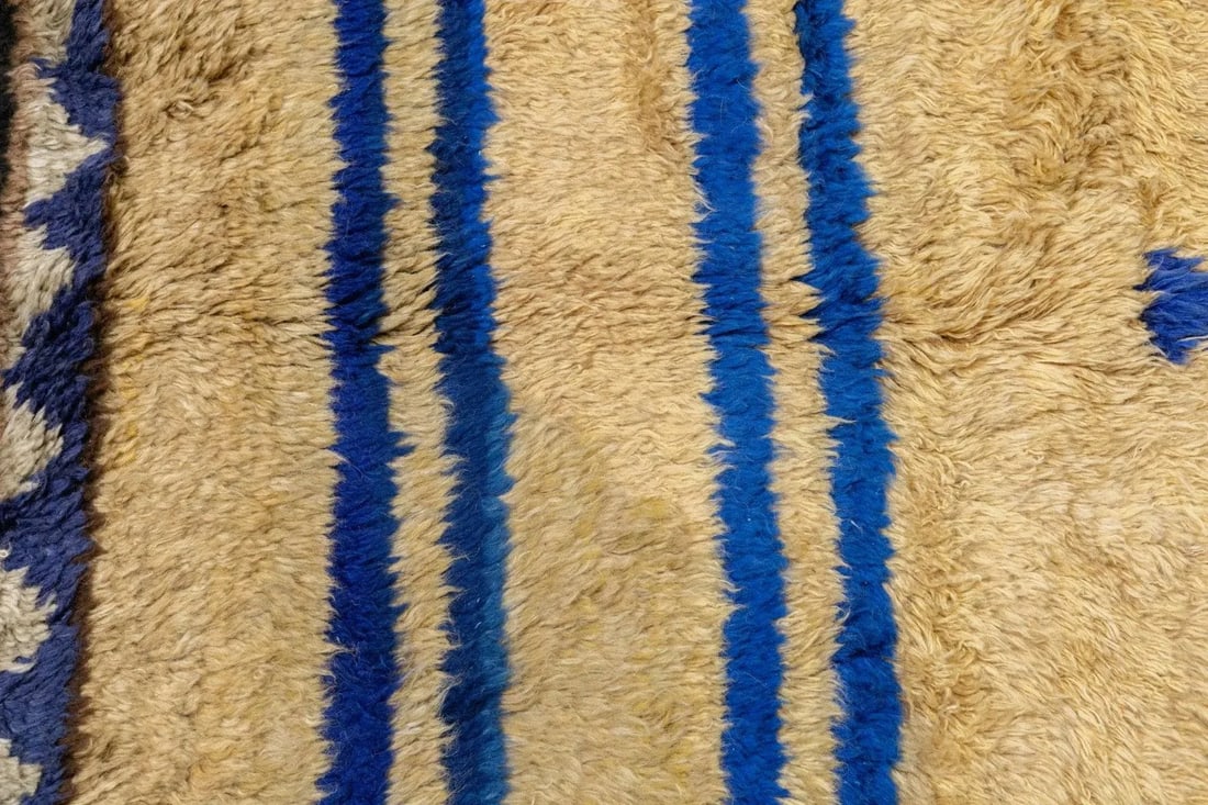Fine Antique Turkish Oushak Angora Wool Rug 4'8'' X 7'2'' - 5