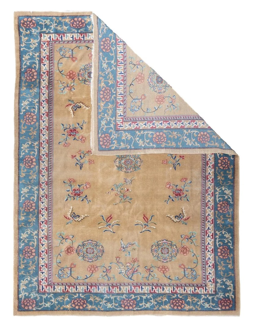 Fine Antique Turkish Wool Rug 6'8'' X 9'2'' - 2