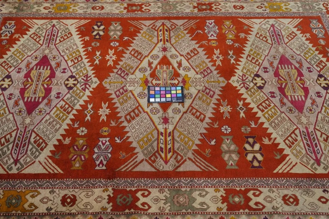 Vintage Turkish Wool Rug 4'10'' X 6'8'' - 10