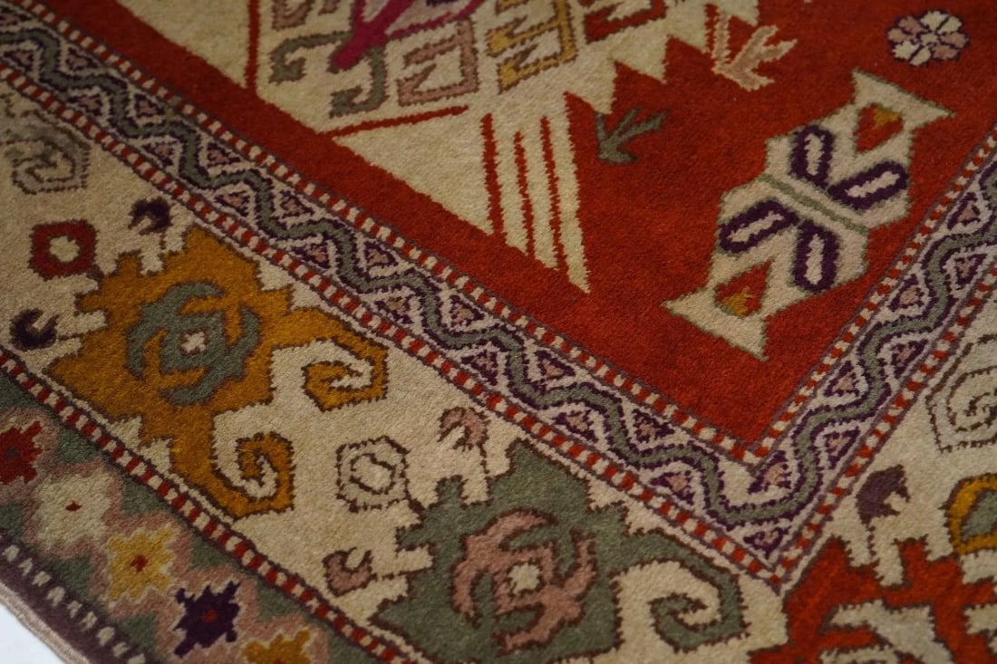 Vintage Turkish Wool Rug 4'10'' X 6'8'' - 4