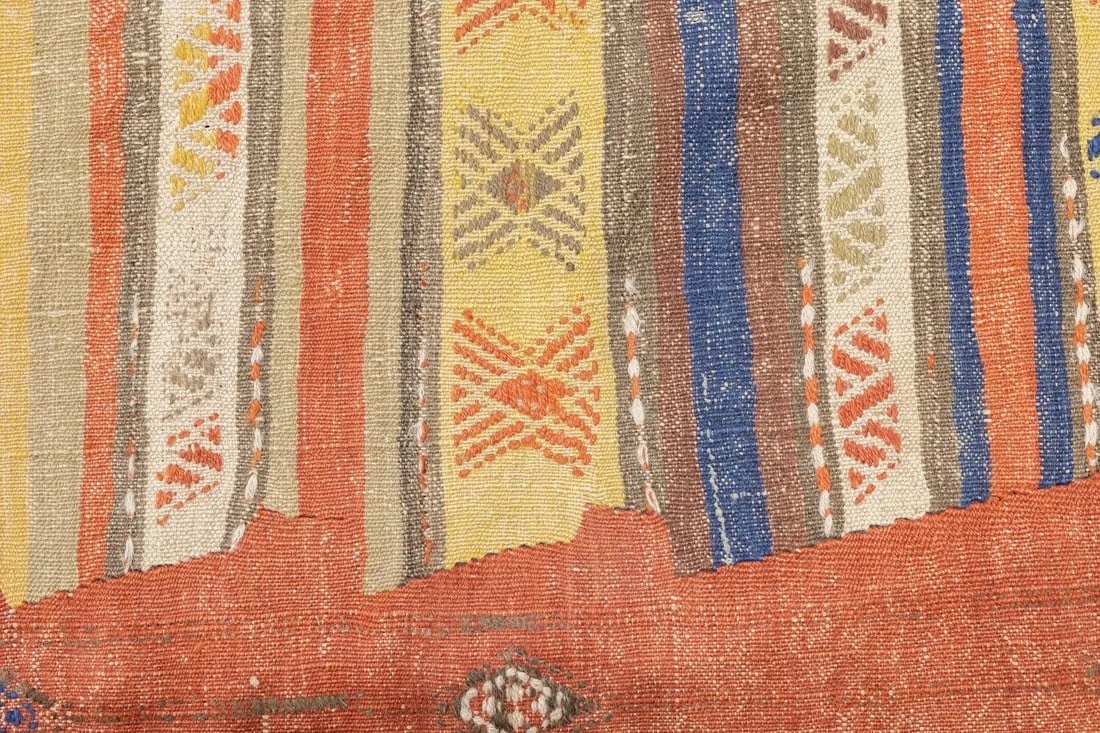 Antique Turkish Kilim Rug 4'9'' x 10'5'' - 11
