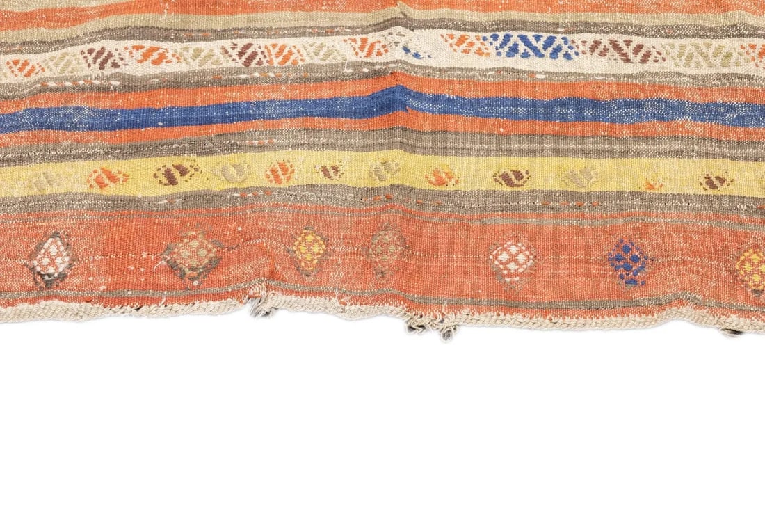 Antique Turkish Kilim Rug 4'9'' x 10'5'' - 8