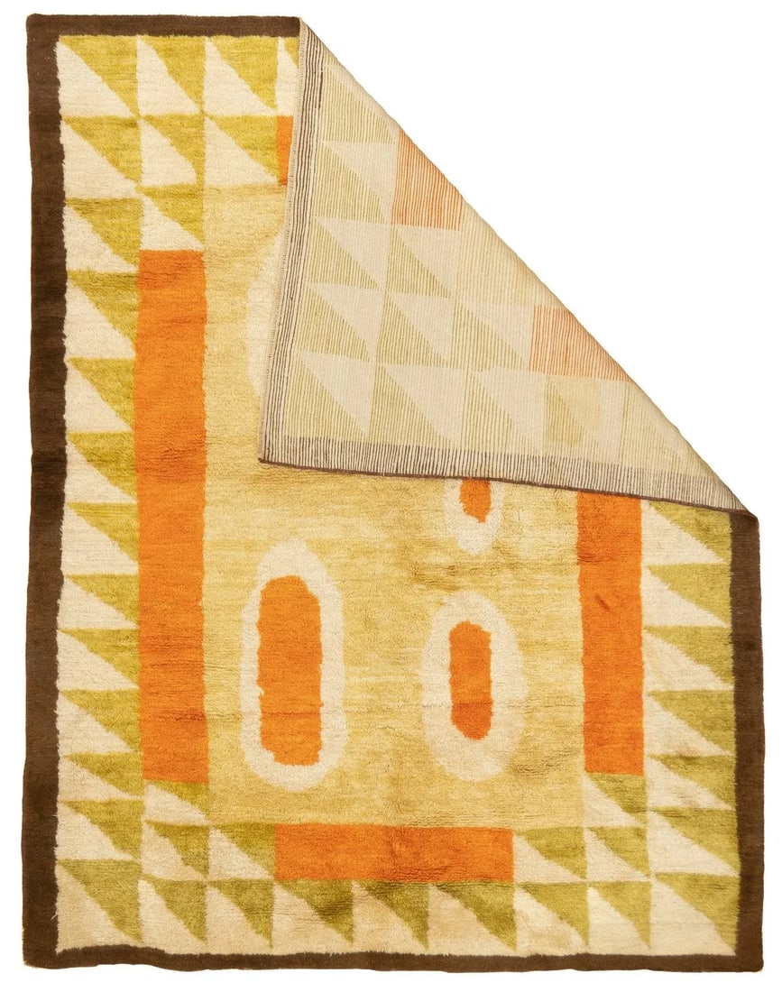 1980s Vintage Swedish Rug 5'4'' x 7' - 2