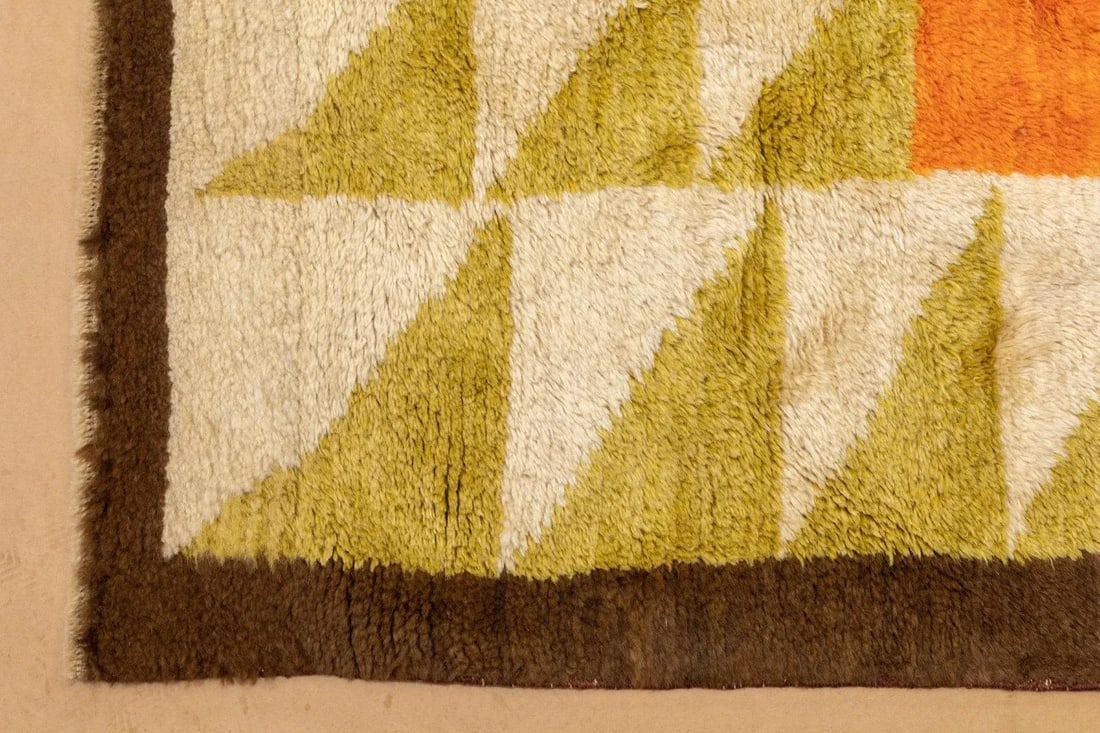 1980s Vintage Swedish Rug 5'4'' x 7' - 4