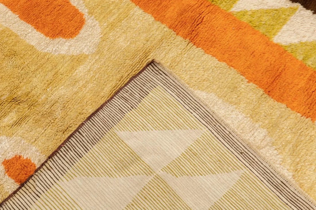 1980s Vintage Swedish Rug 5'4'' x 7' - 8