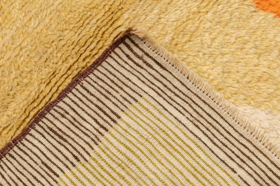 1980s Vintage Swedish Rug 5'4'' x 7' - 9