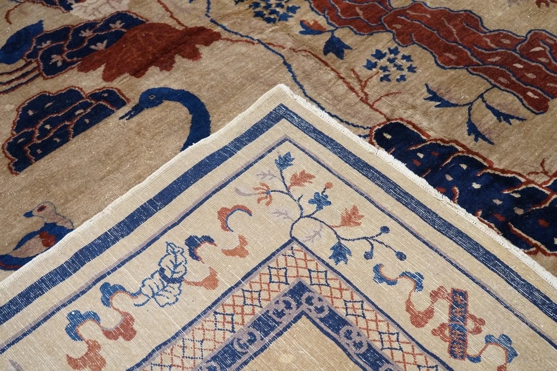 Antique Peking Rug 9'2'' x 11'5'' - 4