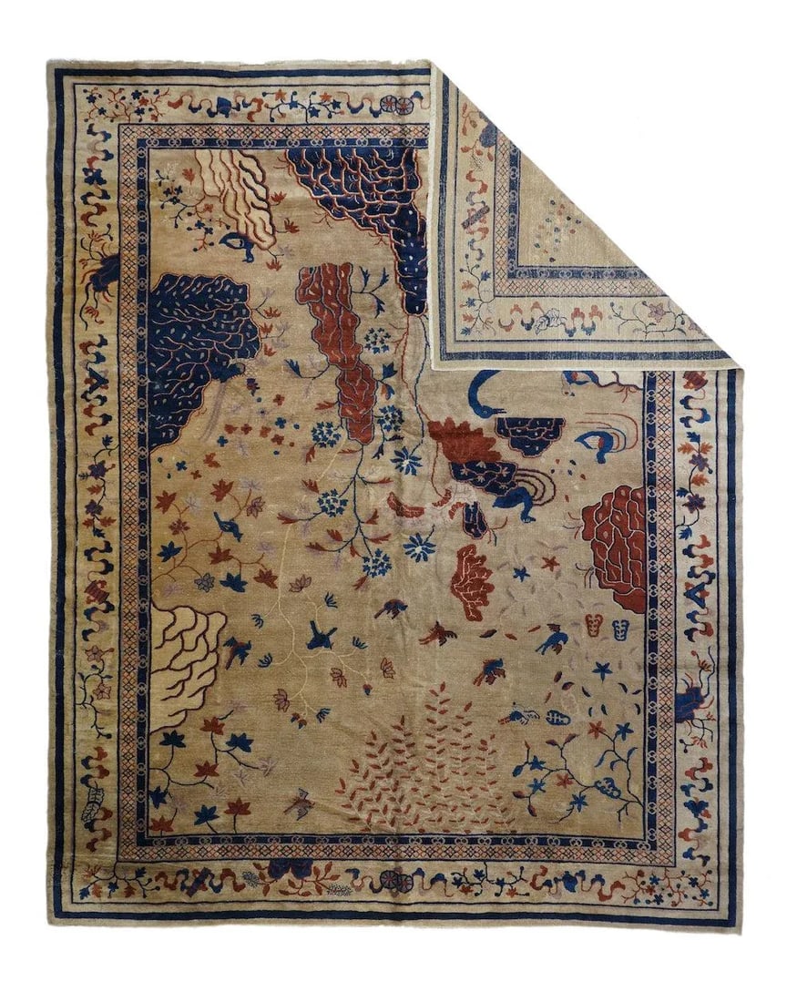 Antique Peking Rug 9'2'' x 11'5'' - 5