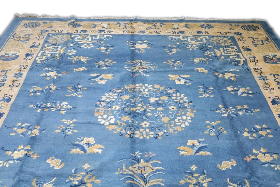 Antique Chinese Peking Rug 9'3'' x 11'8'' - 12