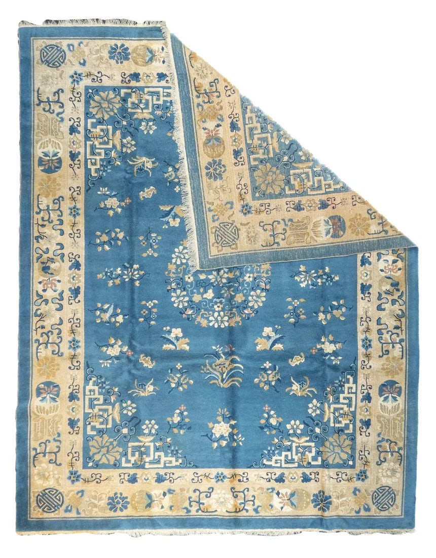 Antique Chinese Peking Rug 9'3'' x 11'8'' - 5