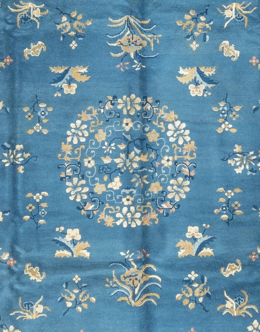 Antique Chinese Peking Rug 9'3'' x 11'8'' - 6