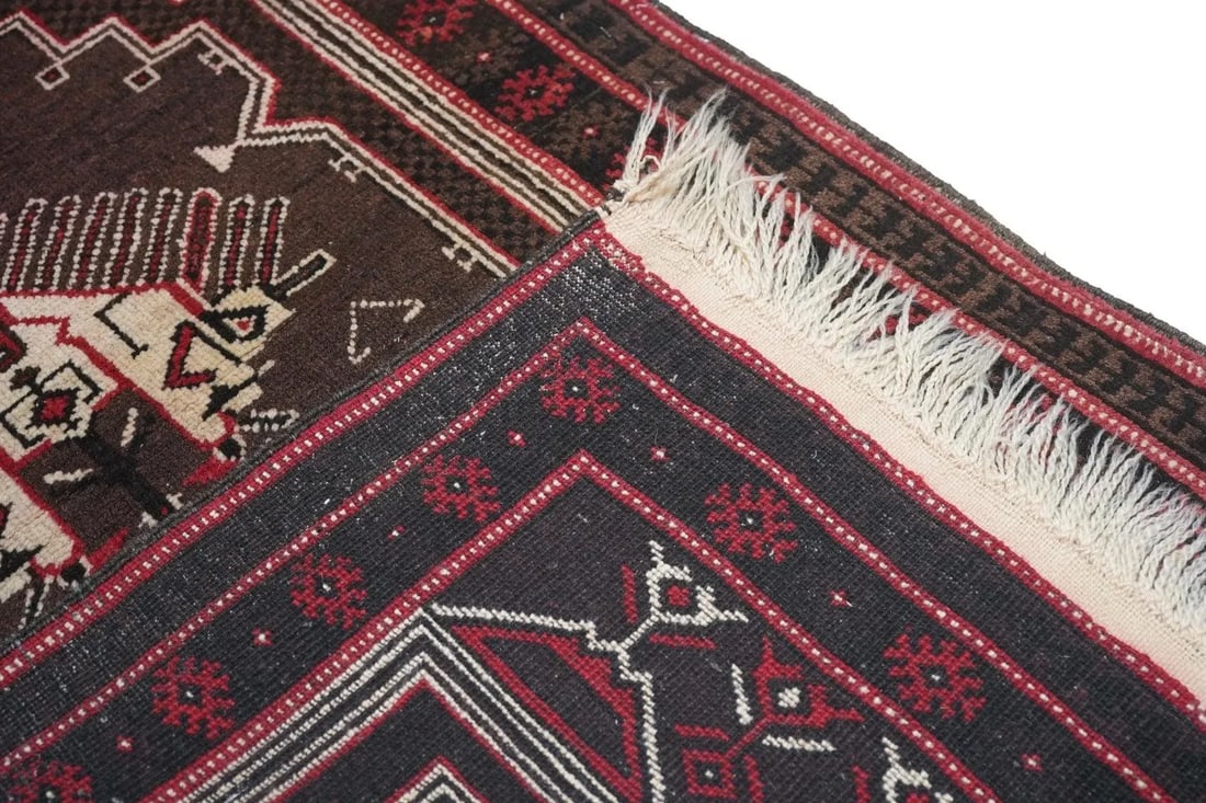 Vintage Tribal Afghan Rug 2'9'' X 5'0'' - 7