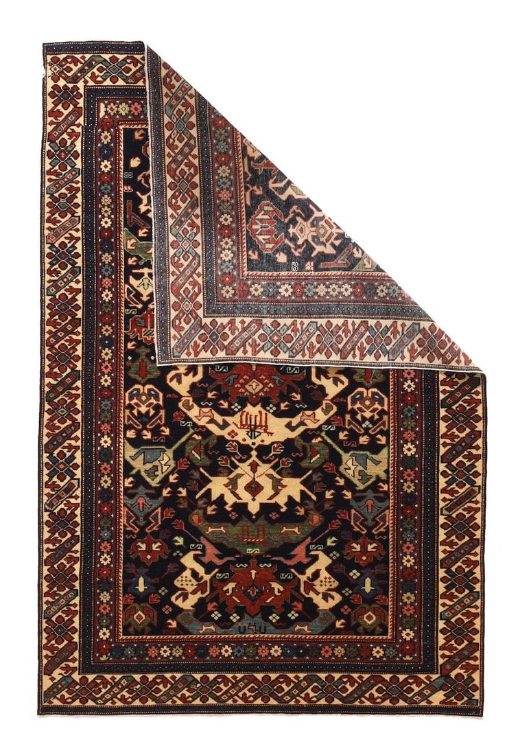 Vintage Shirvan Rug 4'0'' x 6'3'' - 2