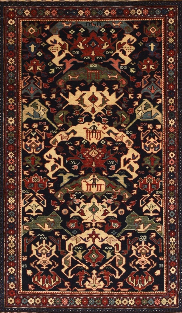 Vintage Shirvan Rug 4'0'' x 6'3'' - 3