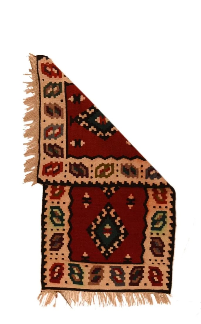 Vintage Turkish Kilim Rug 1'8'' X 3'2'' - 2