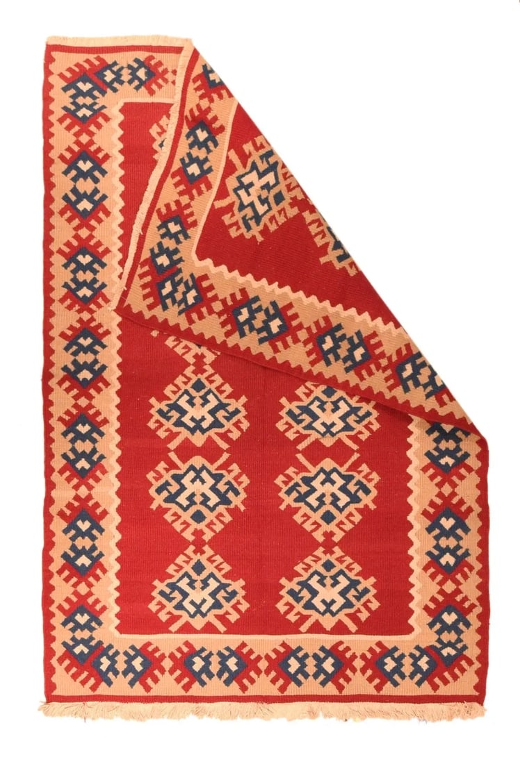 Indian Kilim Rug 4'0" X 6'0" - 2