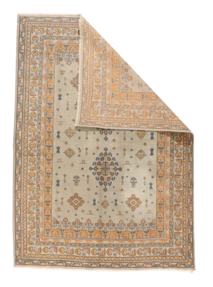 Vintage Turkish Sivas Rug 5'0'' X 7'11'' - 2