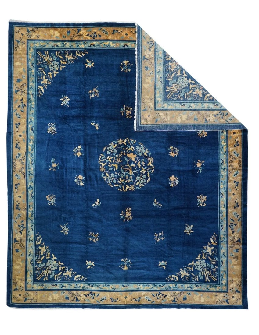 Antique Chinese Rug 9'11'' x 13'3'' - 5