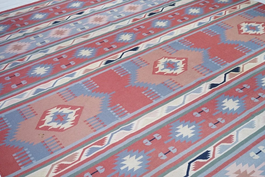 1970s Vintage Kilim Rug 9'1'' x 12'3'' - 10