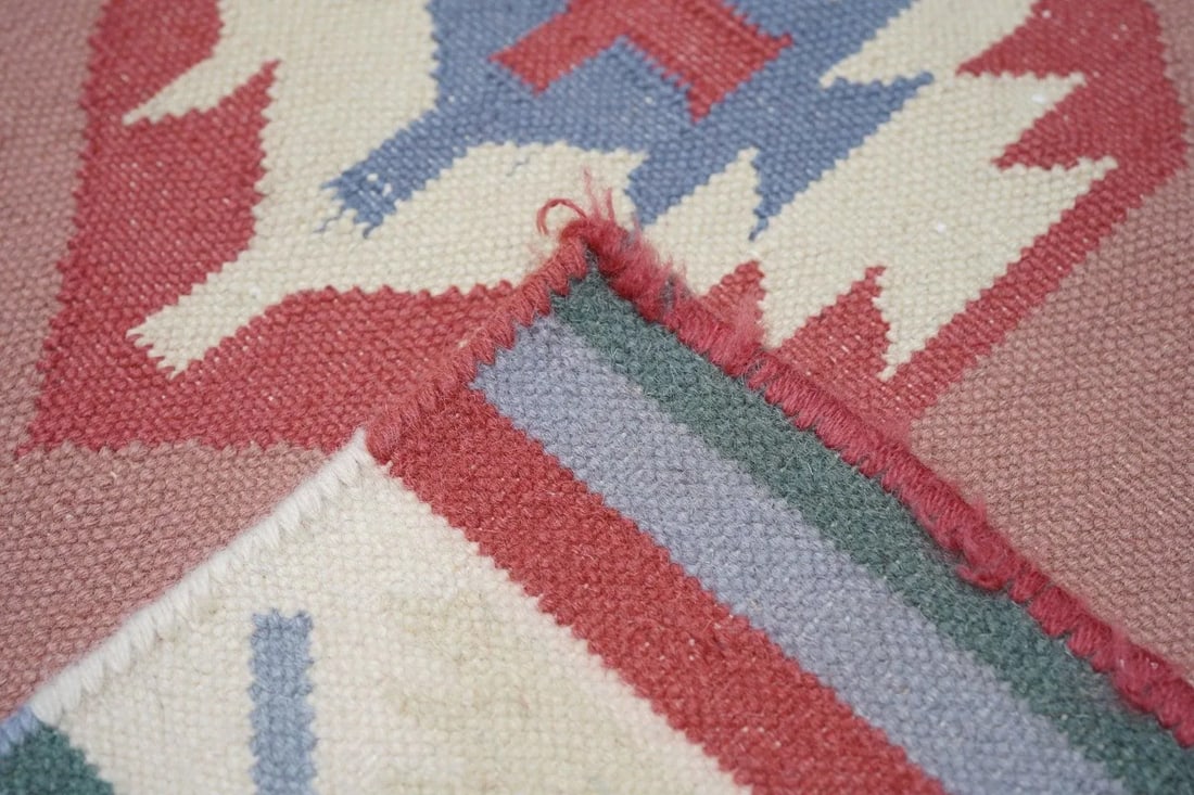 1970s Vintage Kilim Rug 9'1'' x 12'3'' - 3