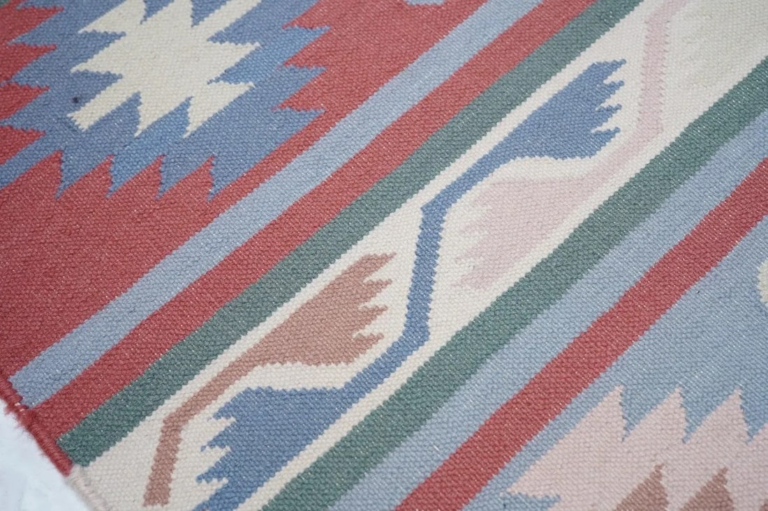 1970s Vintage Kilim Rug 9'1'' x 12'3'' - 8