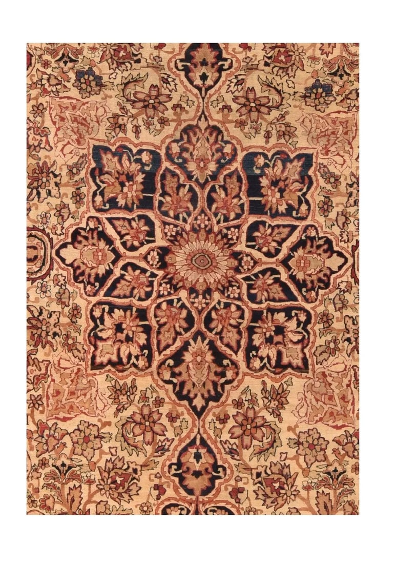 Late 18th Century Antique Lavar Kerman Rug 8'0'' x 12'8'' - 3