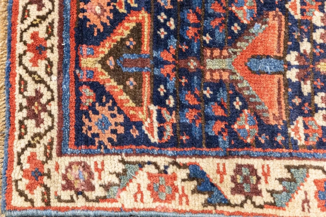Late 18th Century Antique Tribal Kurdish Rug 4'2'' x 6'4'' - 11