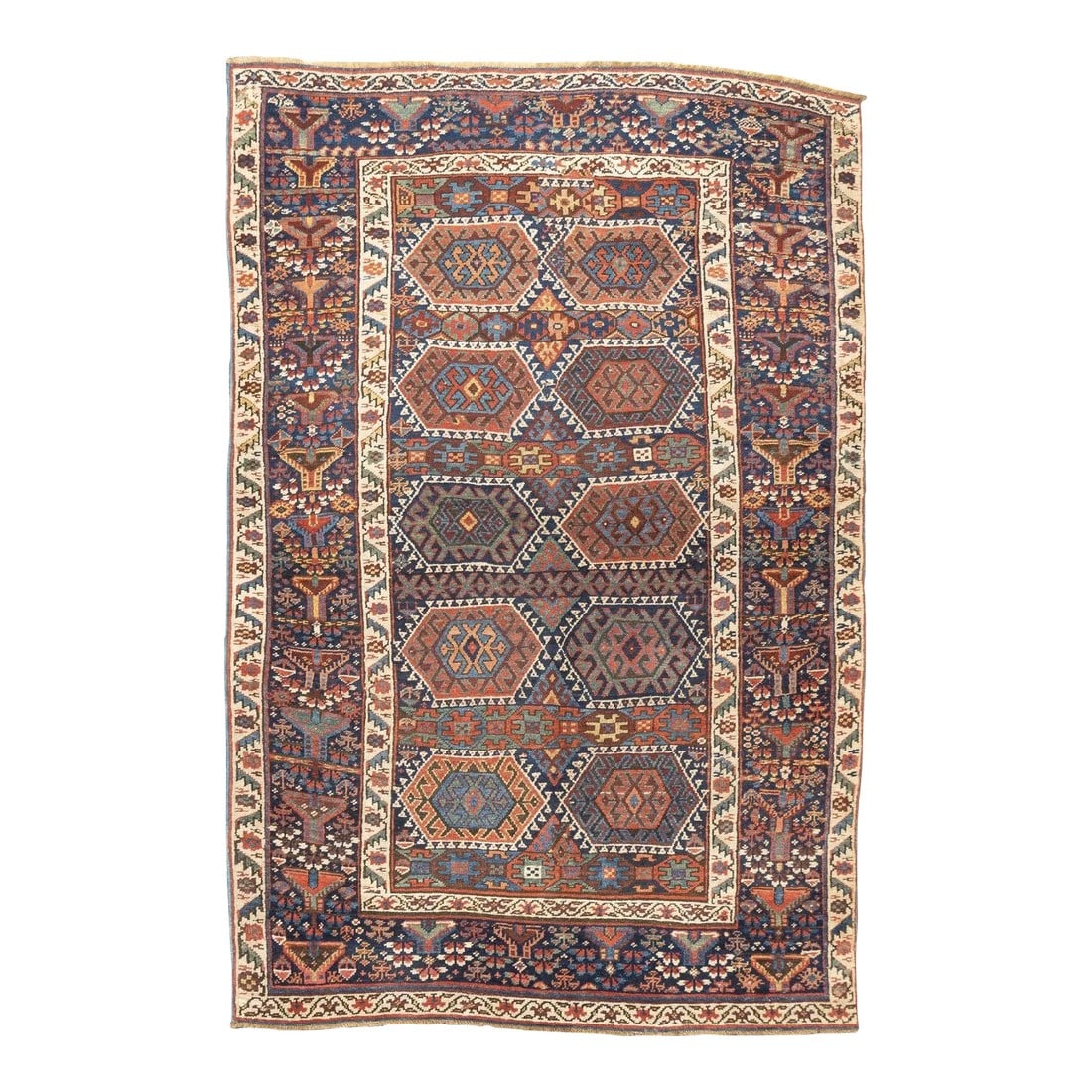 Late 18th Century Antique Tribal Kurdish Rug 4'2'' x 6'4'' (1 of 12)