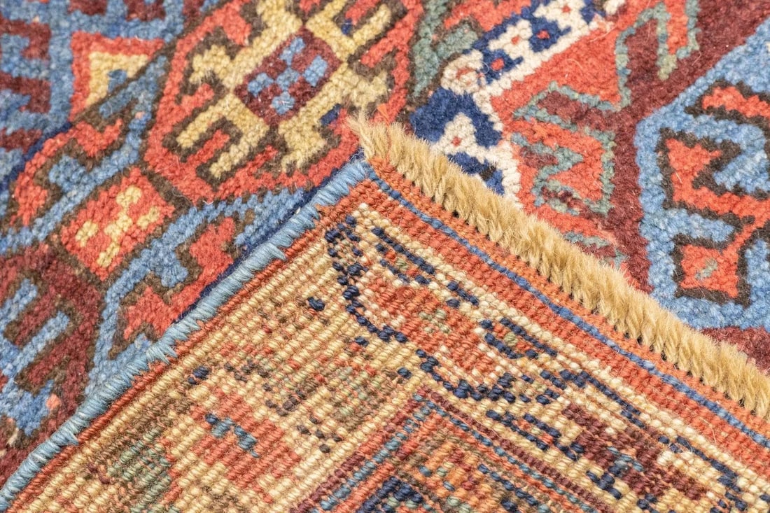 Late 18th Century Antique Tribal Kurdish Rug 4'2'' x 6'4'' - 3