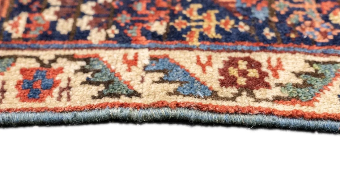 Late 18th Century Antique Tribal Kurdish Rug 4'2'' x 6'4'' - 8