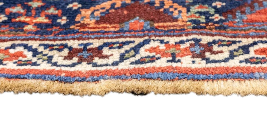Late 18th Century Antique Tribal Kurdish Rug 4'2'' x 6'4'' - 9