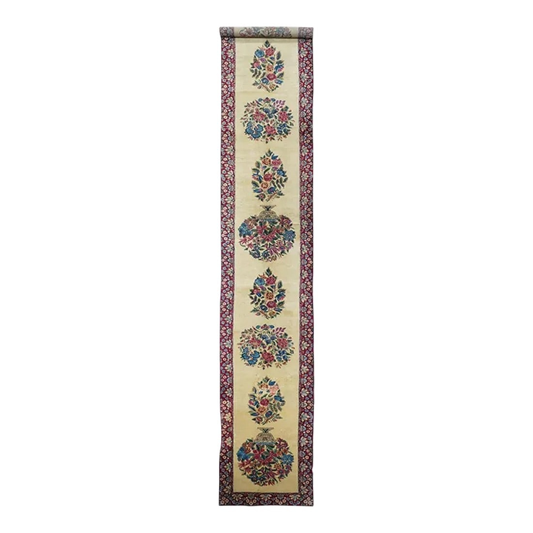 Fine Antique Persian Kerman Long Rug 2'5'' X 16'2'' (1 of 8)
