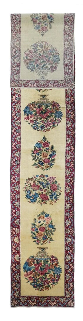 Fine Antique Persian Kerman Long Rug 2'5'' X 16'2'' - 2