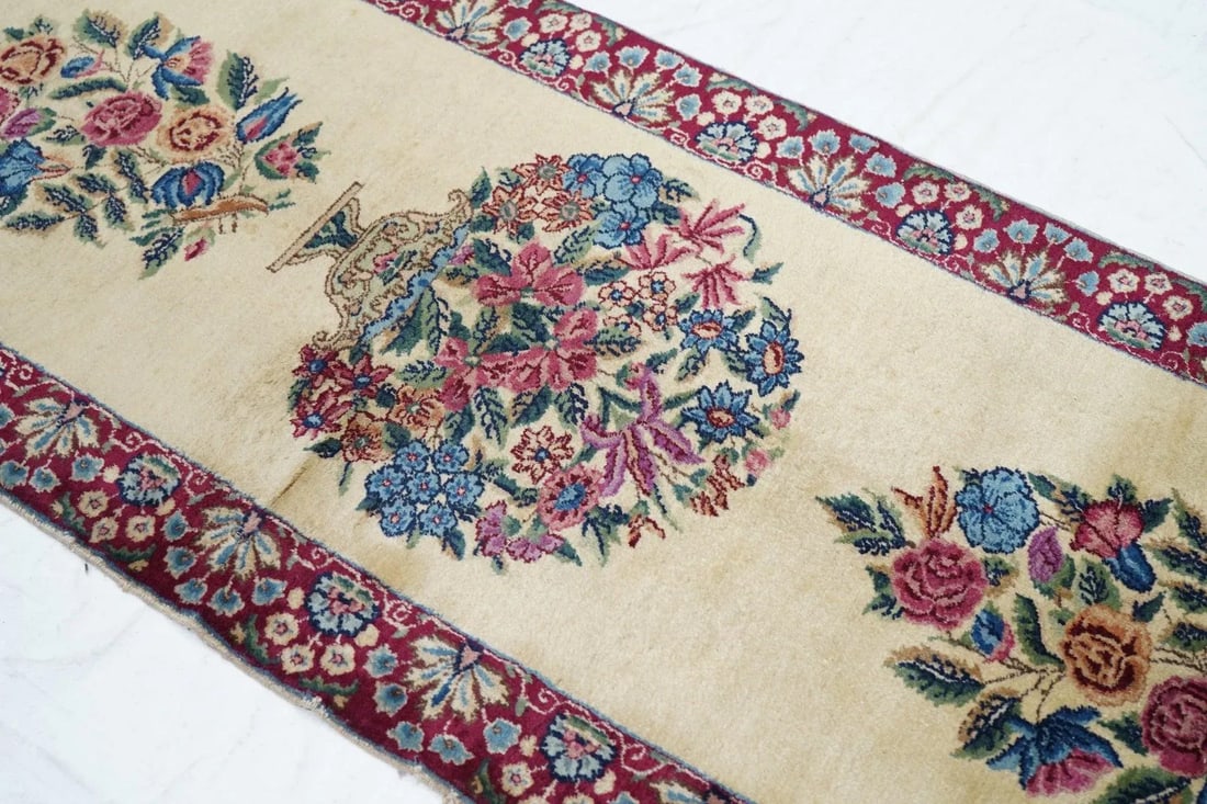 Fine Antique Persian Kerman Long Rug 2'5'' X 16'2'' - 6