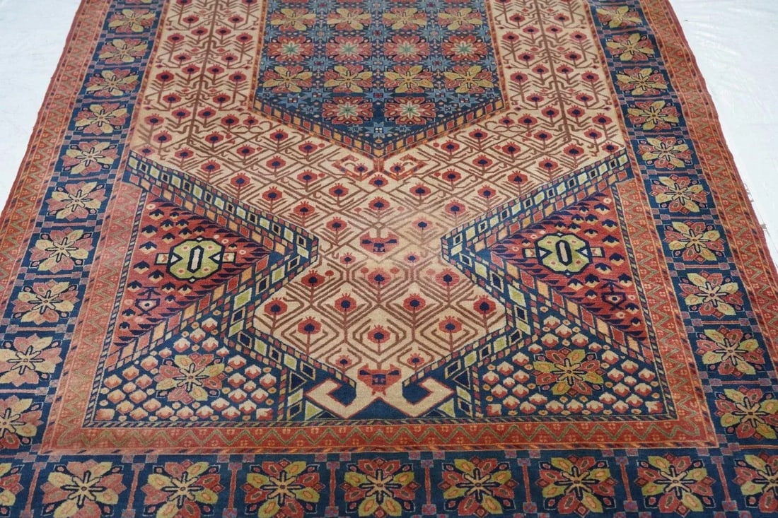 Antique Kashan Rug 4'7'' x 7'0'' - 6