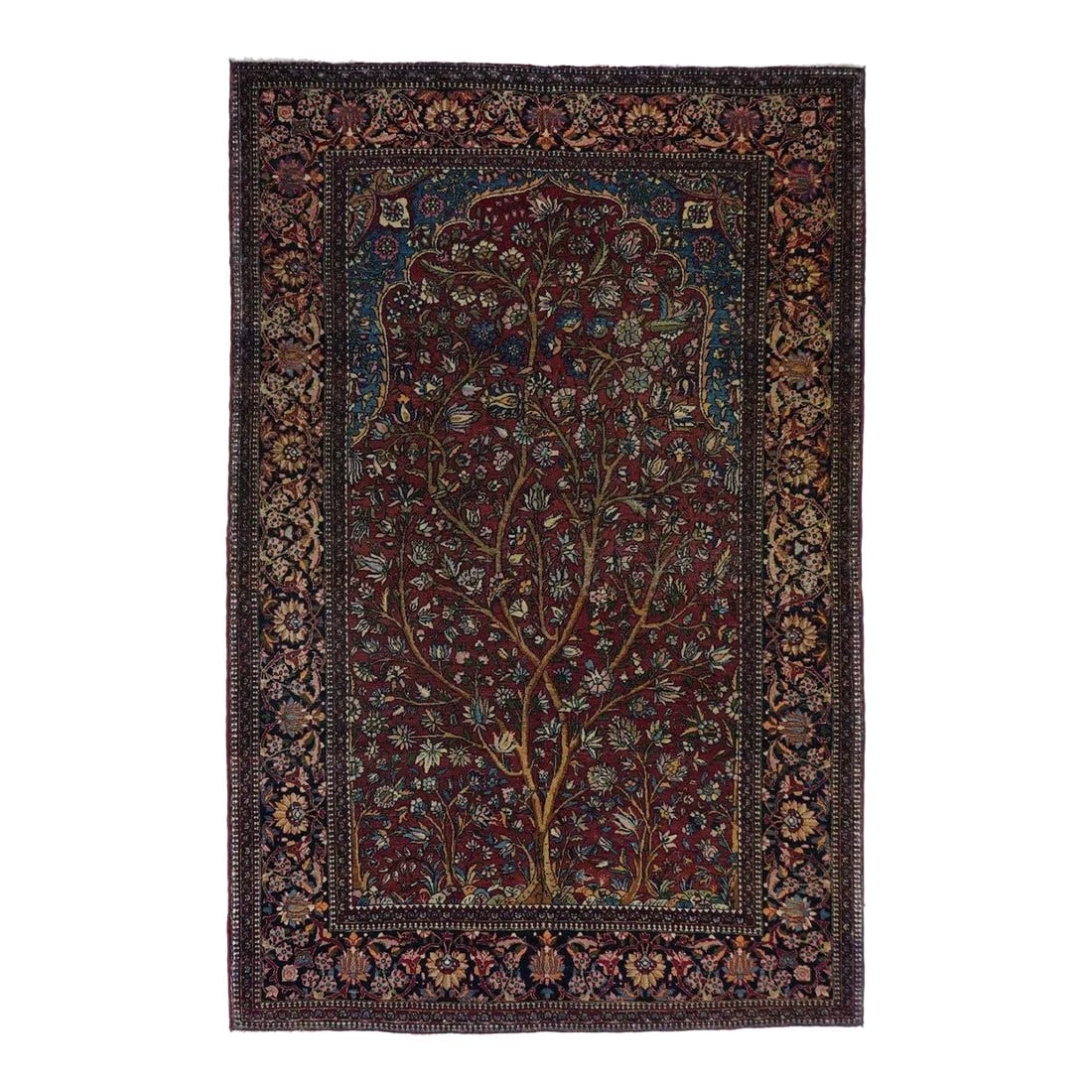 Antique Isfahan Rug 4'7'' x 7'1'' (1 of 8)