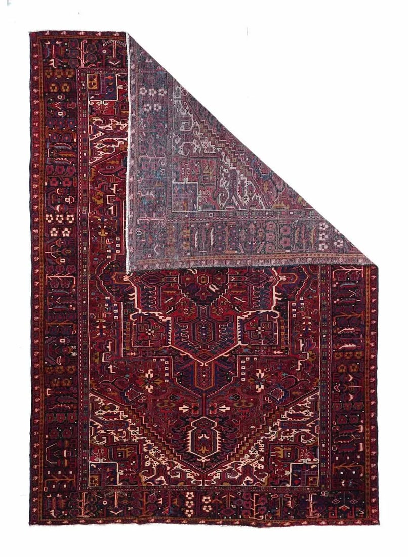 Vintage Heriz Rug 8'0'' X 11'8'' - 2