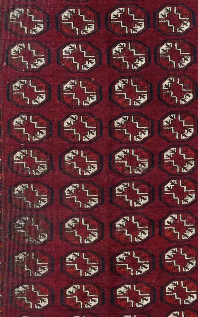 1970s Vintage Bokhara Rug 4'5'' x 7'0'' - 3