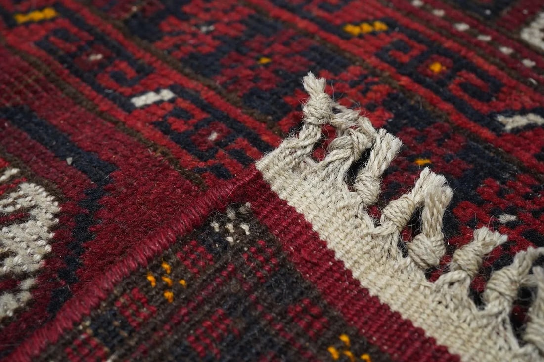 1970s Vintage Bokhara Rug 4'5'' x 7'0'' - 6