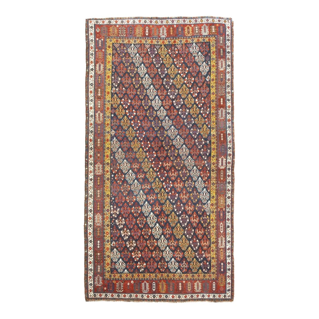 Late 18th Century Antique Persian Khamseh Rug 5'3'' x 9'6'' (1 of 11)