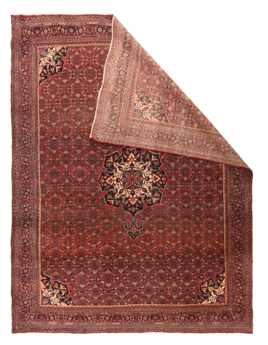 Antique Bidjar Rug 9'0'' x 12'1'' - 2