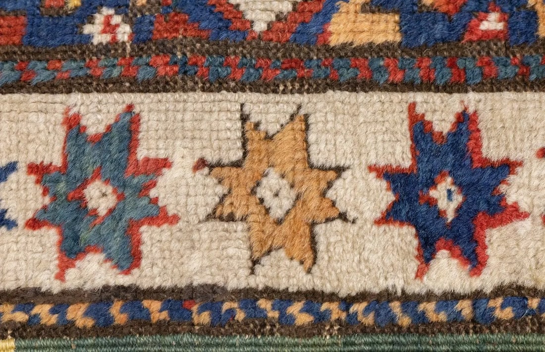 Late 18th Century Antique Caucasian Kazak Rug 3'9'' x 7'2'' - 3