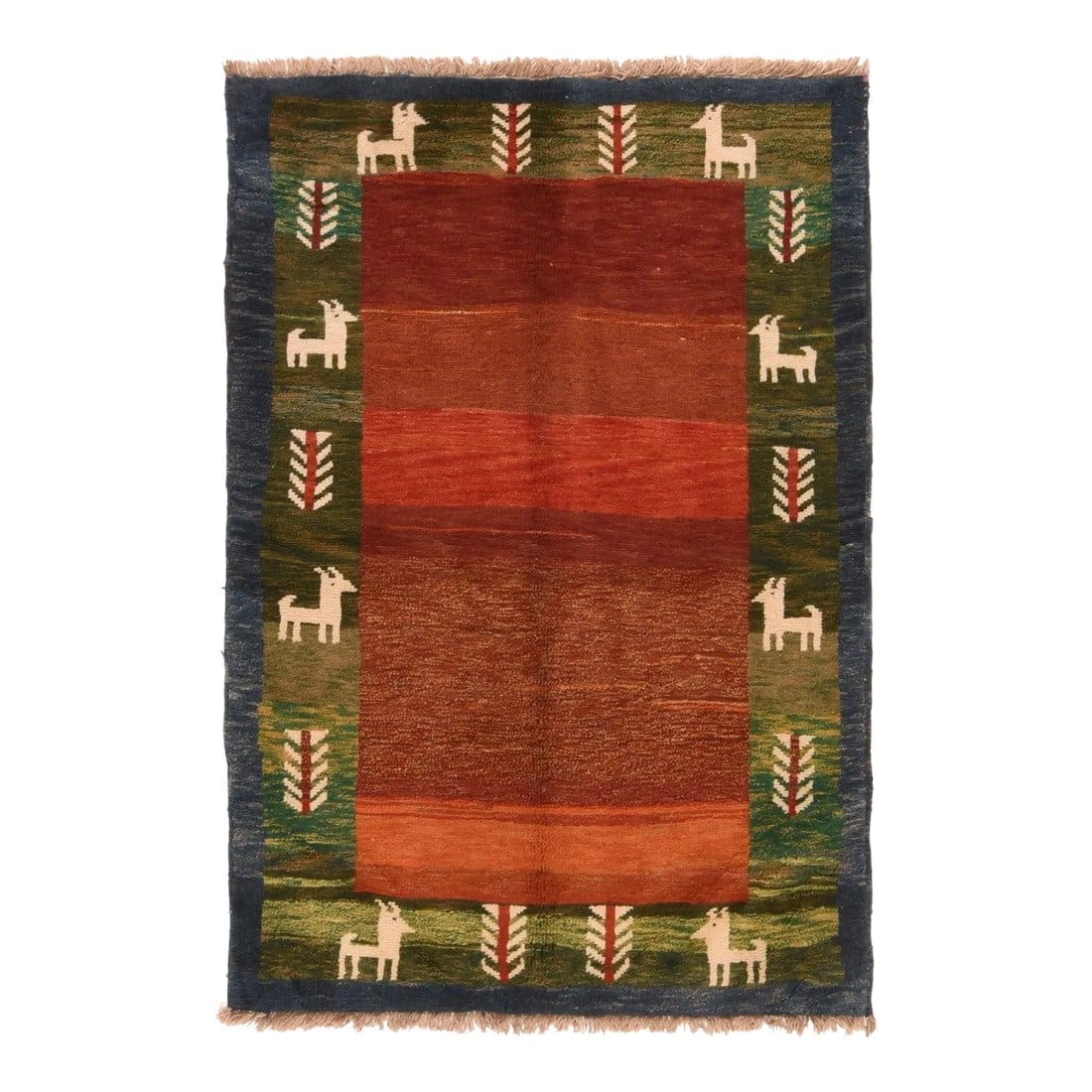 Vintage Gabbeh Rug 4'1'' X 6'0'' (1 of 3)