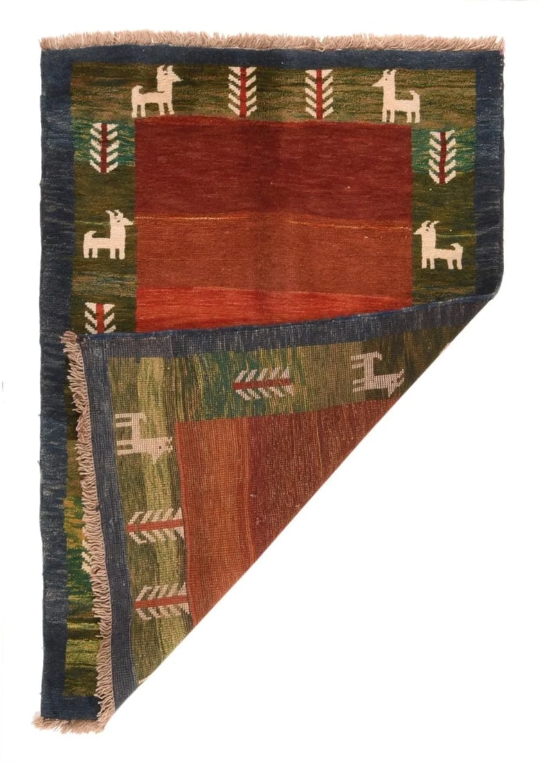 Vintage Gabbeh Rug 4'1'' X 6'0'' - 2