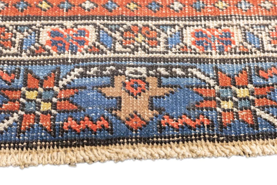 Antique Persian Heriz Rug 3'10'' x 4'5'' - 10